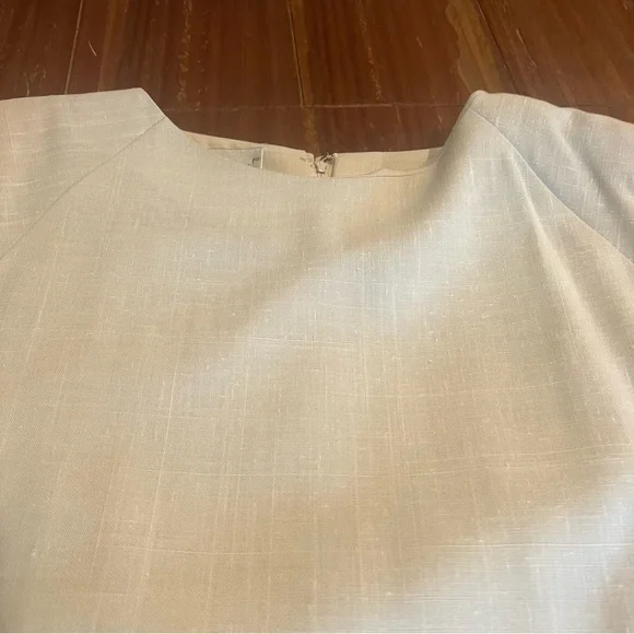 Vintage The Very Thing Tan Linen Look Short Sleeve Dress Plus Size 16 NWT - Picture 5 of 7